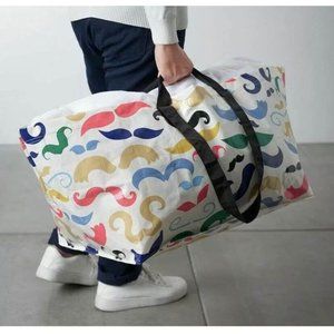 NEW IKEA Mustache Pattern BANGLIG FRAKTA Tote Bag
